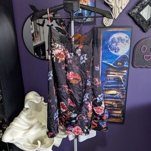 Cacique Black and Gray Lace Slip